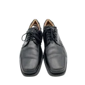 Ecco | Shoes | Ecco Black Leather Derby Lace Up Dress Shoes 
